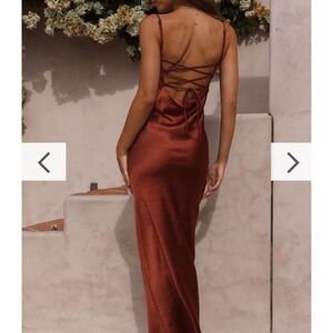 Billy j dress in rust size AUS 8